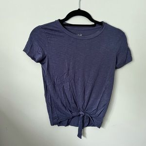 Aerie Cropped Crew Neck Tee